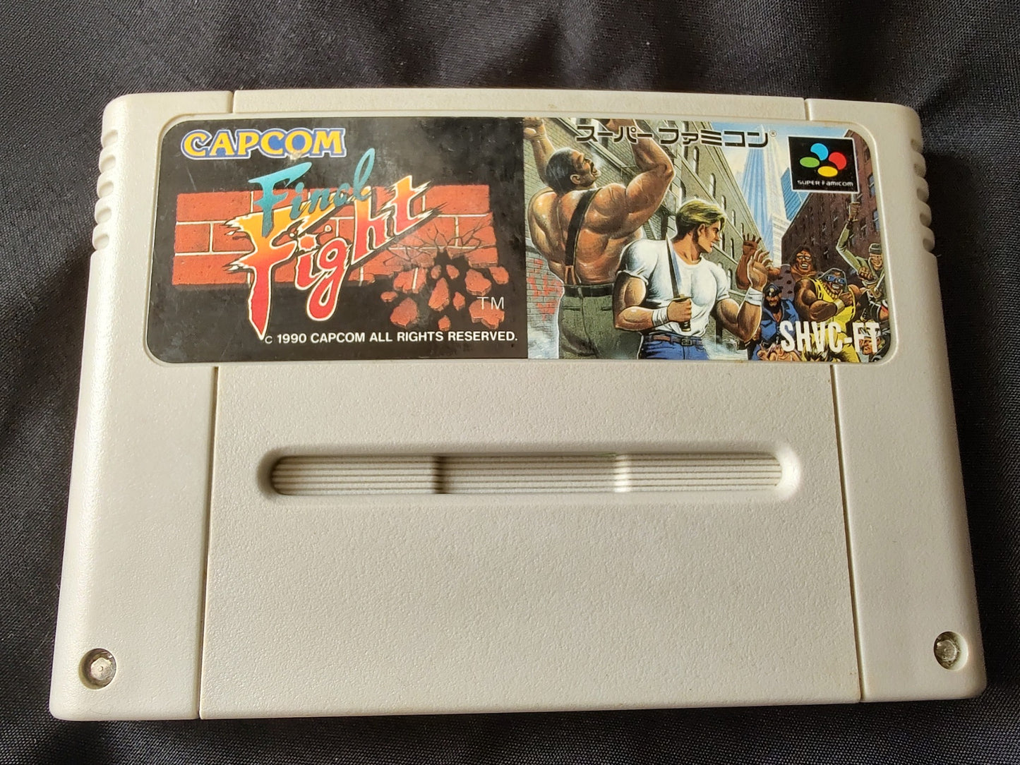 Final Fight CAPCOM Nintendo Super Famicom Game Cartridge w/Manual, Box-g0301-