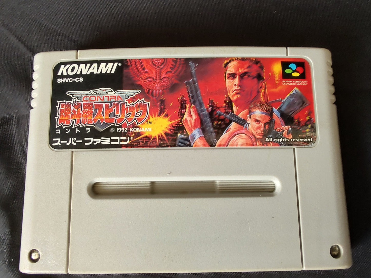Contra 3 III The Alien Wars Super Famicom SNES SFC Cartridge only, Working, JP