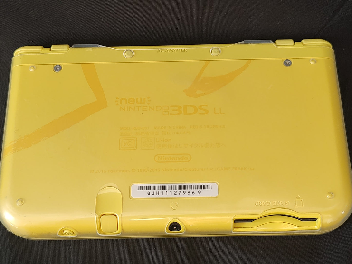 Used, New 3DS XL Yellow Pokemon Pikachu Limited Japan Edition, Working-g0304-