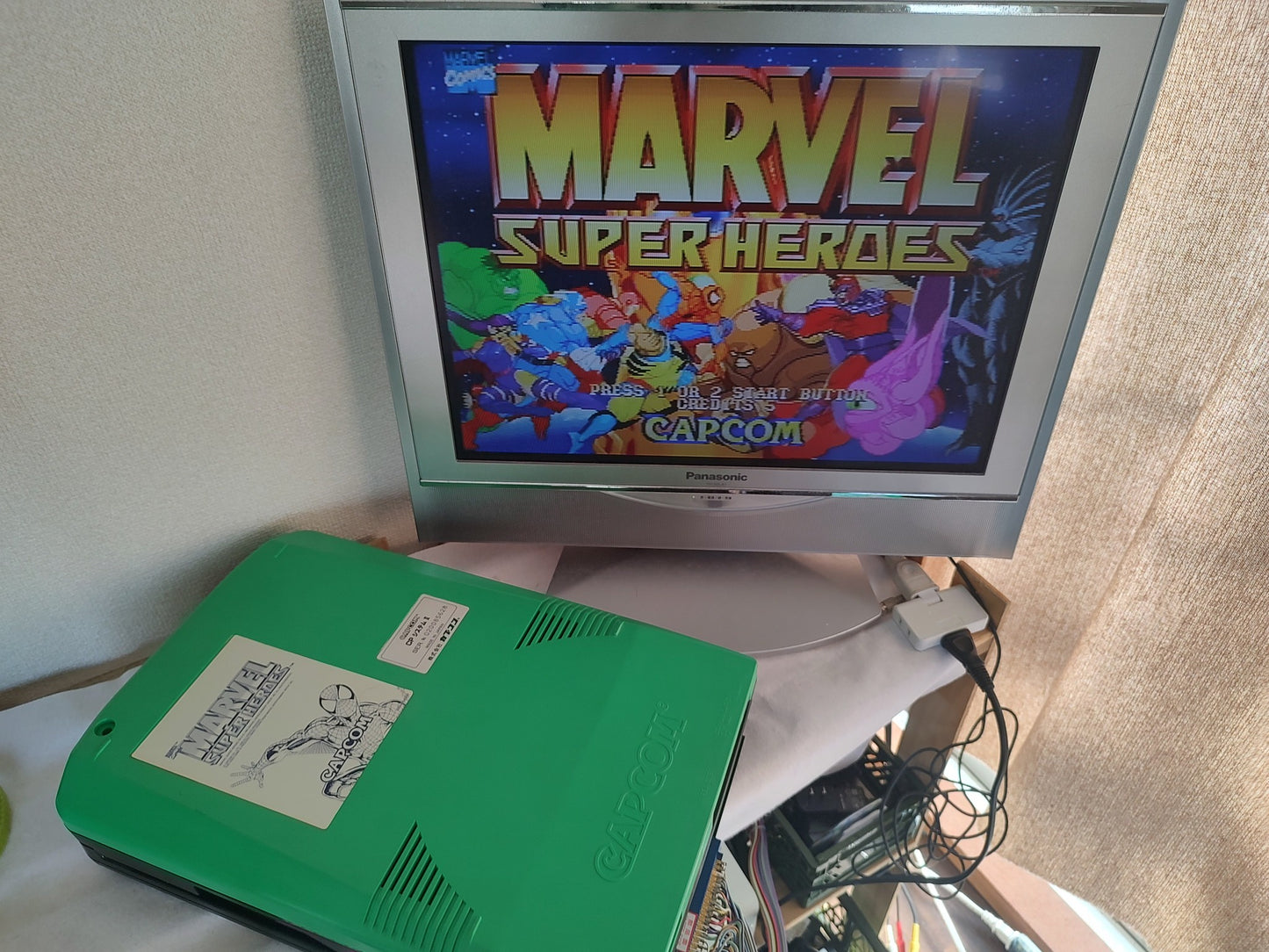 MARVEL SUPER HEROES CAPCOM CPS2 Arcade Cartridge B Board only, Working-f0311-