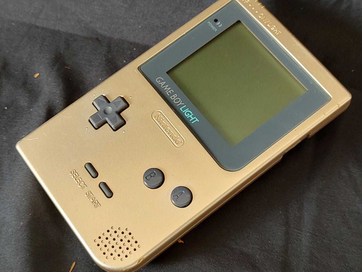Nintendo Gameboy Light Gold color console MGB-101 and Game set/ Working-g0315-