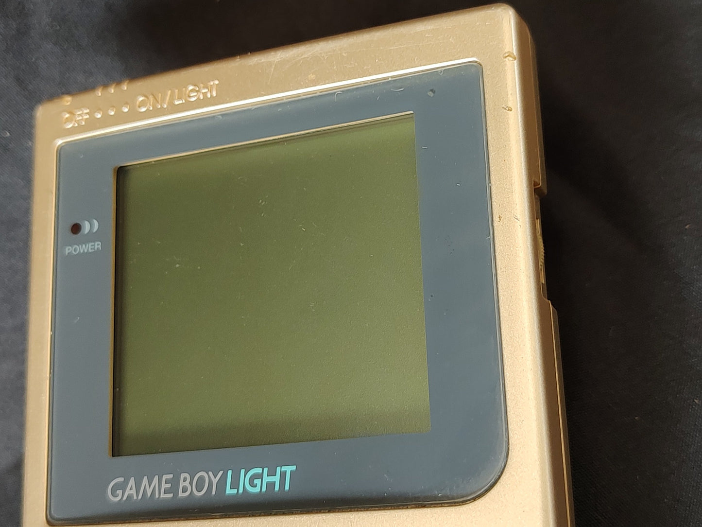 Nintendo Gameboy Light Gold color console MGB-101 and Game set/ Working-g0315-