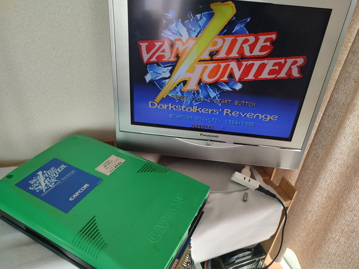 VAMPIRE HUNTER Darkstalkers Revenge CPS2 Cartridge B Board,Inst card set-g0316-2