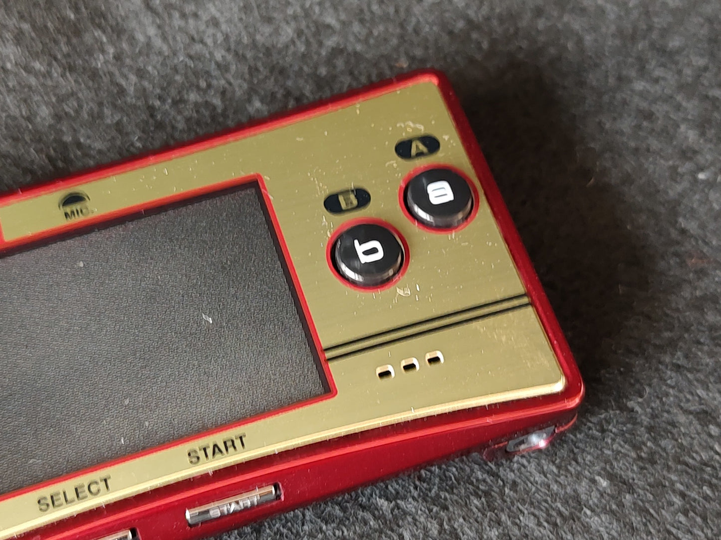 Novelty Faceplate skin Game Boy Micro Famicom 2P Pad Club Nintendo Japan-g0321-