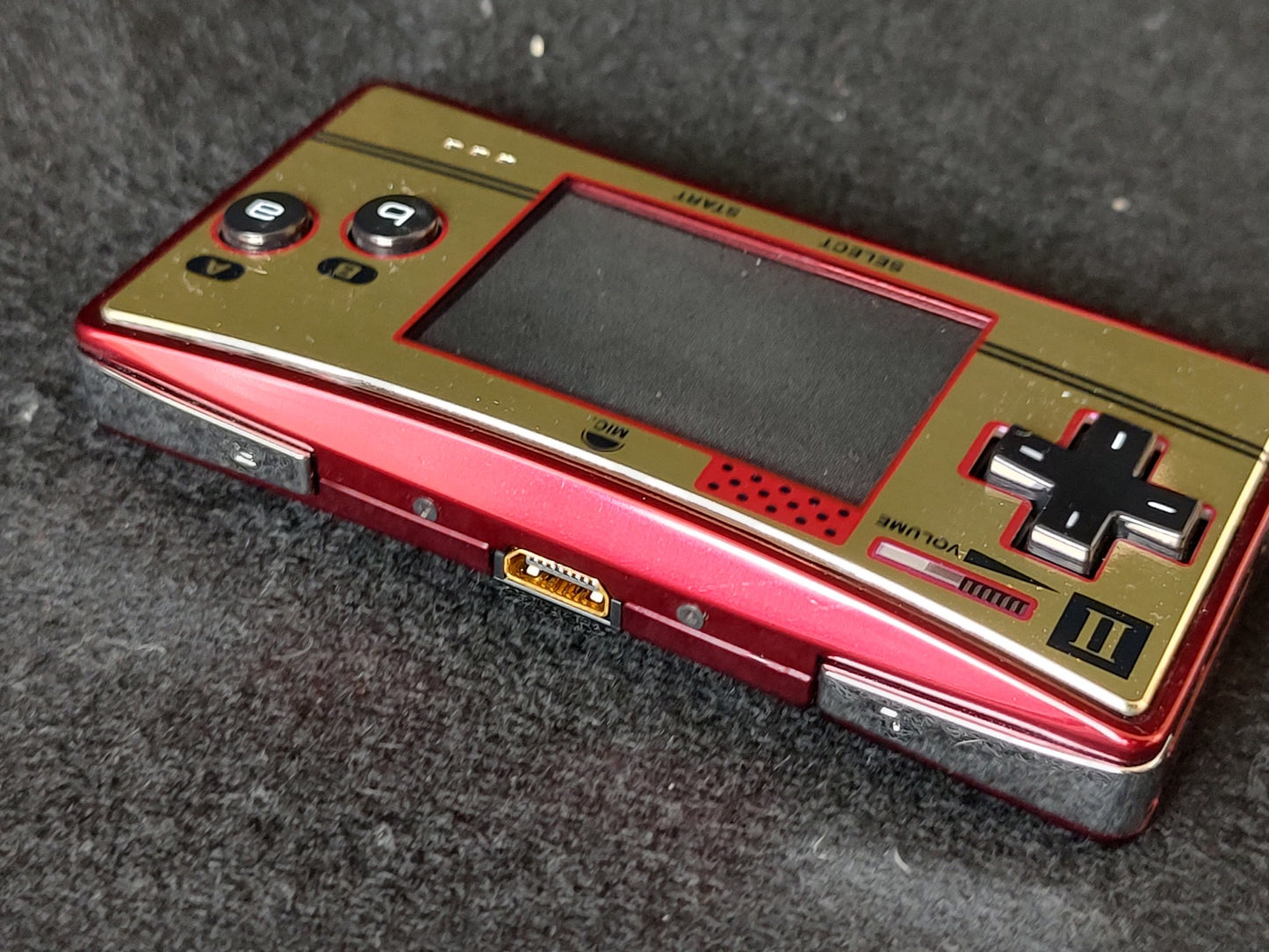 Novelty Faceplate skin Game Boy Micro Famicom 2P Pad Club Nintendo Japan-g0321-