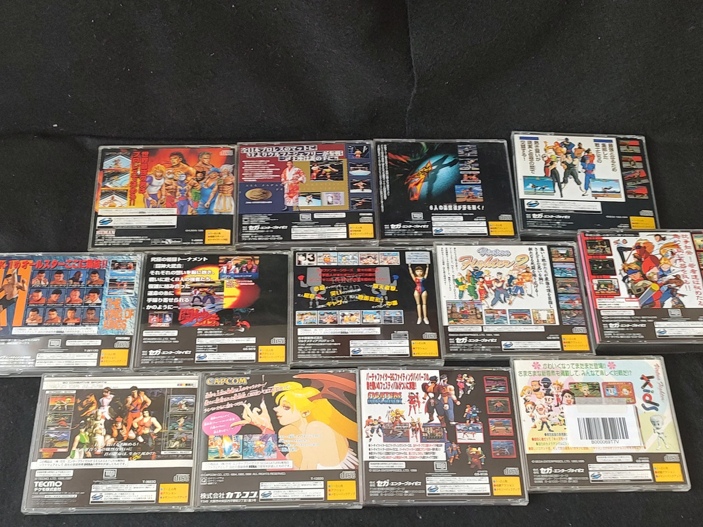 Whole sale Lots of SEGA Saturn Battle Games 13-PCS set, Not tested-g0408-