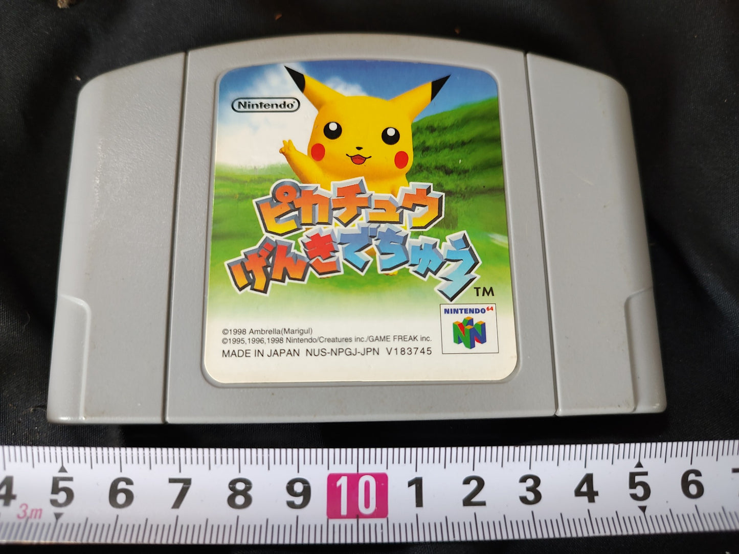 Nintendo64 Pokemon Pikachu limited Orange Color Console,Pad,PSU set tested-g0408