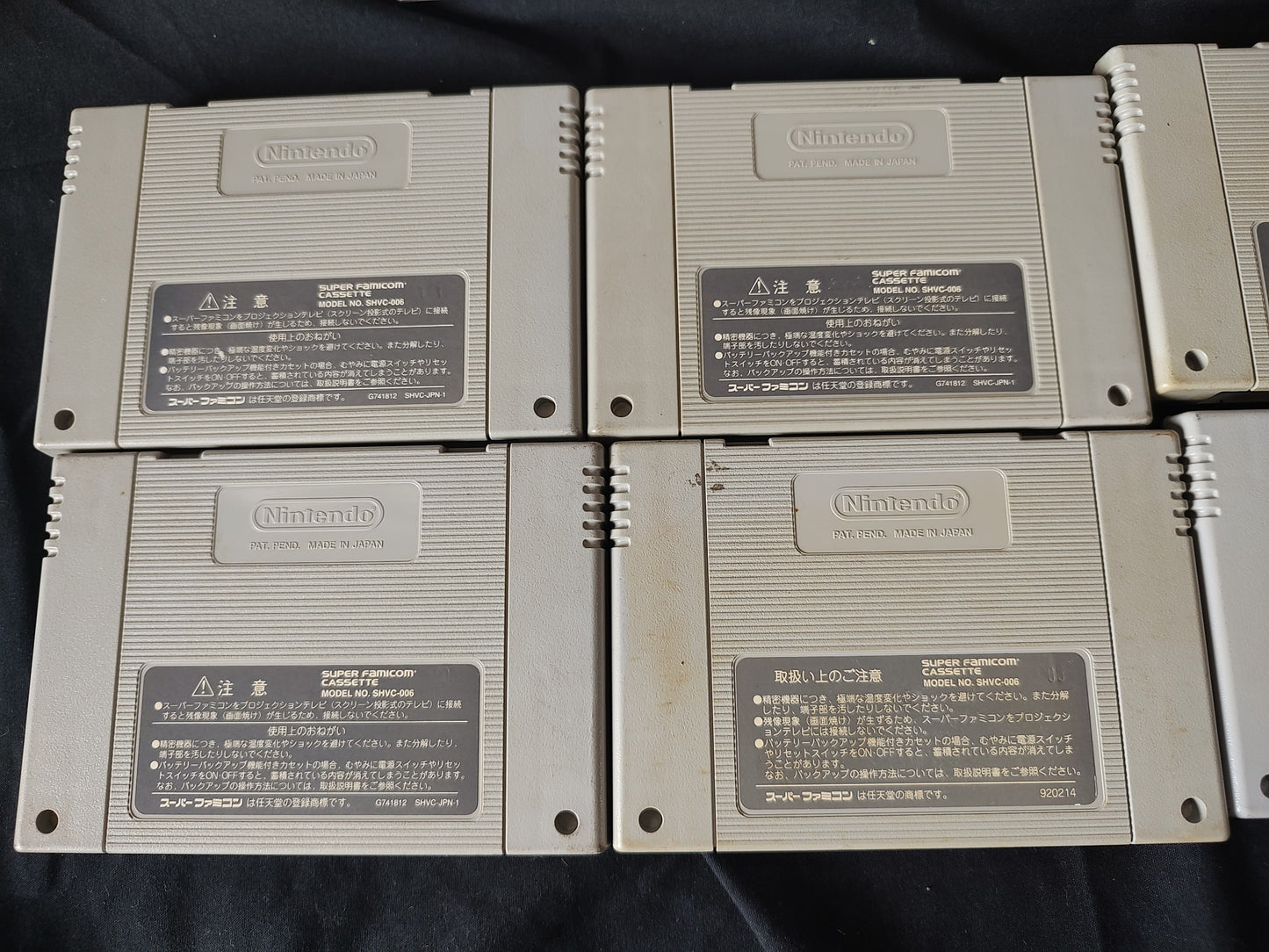 Wholesale lots of 11 Nintendo Super Famicom SFC SNES Game Cartridge set-g0416-