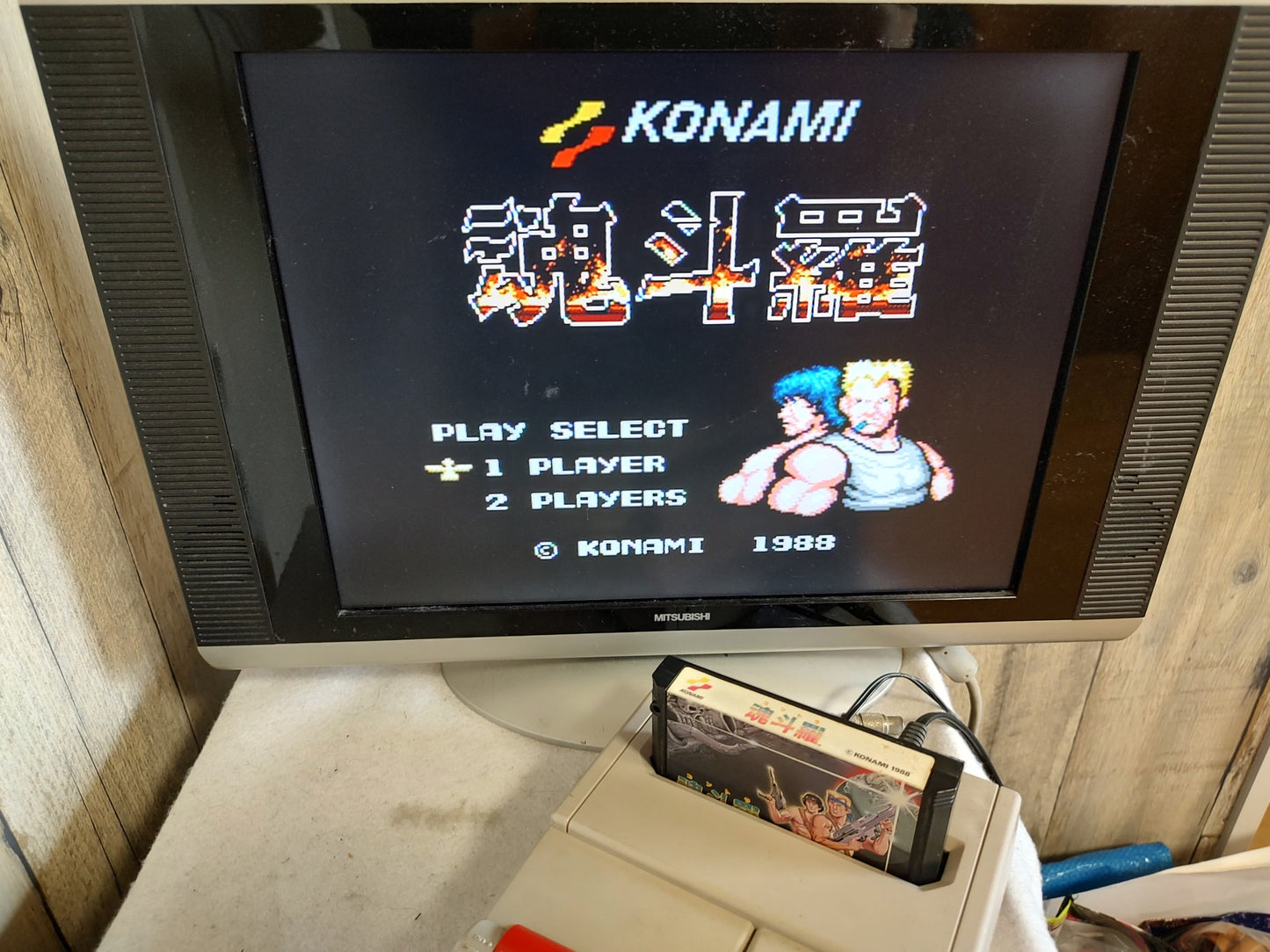 CONTRA KONAMI For Nintendo Famicom NES/ Cartridge only tested-g0415-