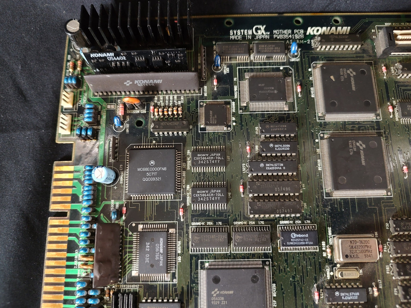 KONAMI SYSTEM-GX JAMMA Motherboard (A Board), working-g0418-