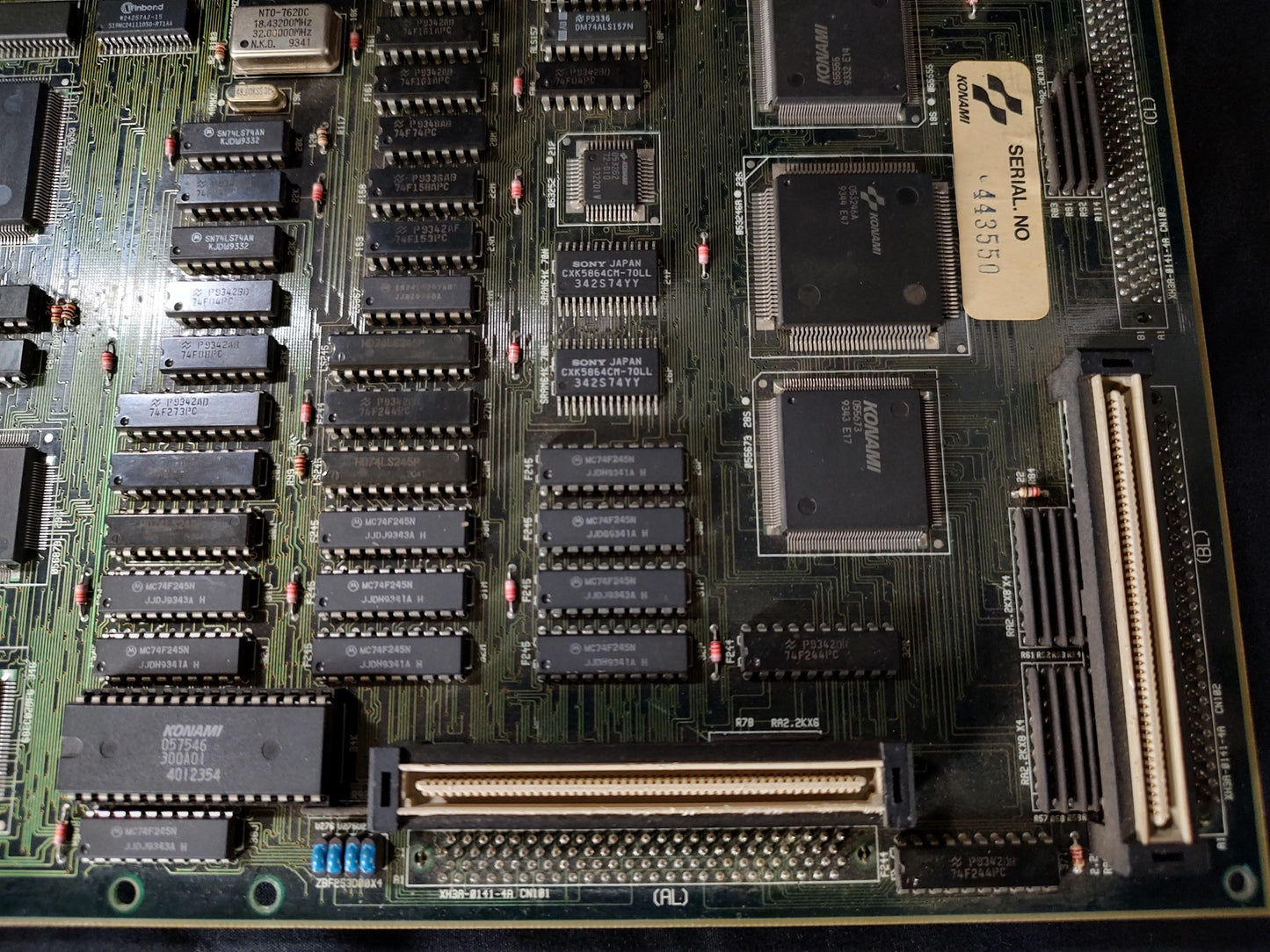 KONAMI SYSTEM-GX JAMMA Motherboard (A Board), working-g0418-