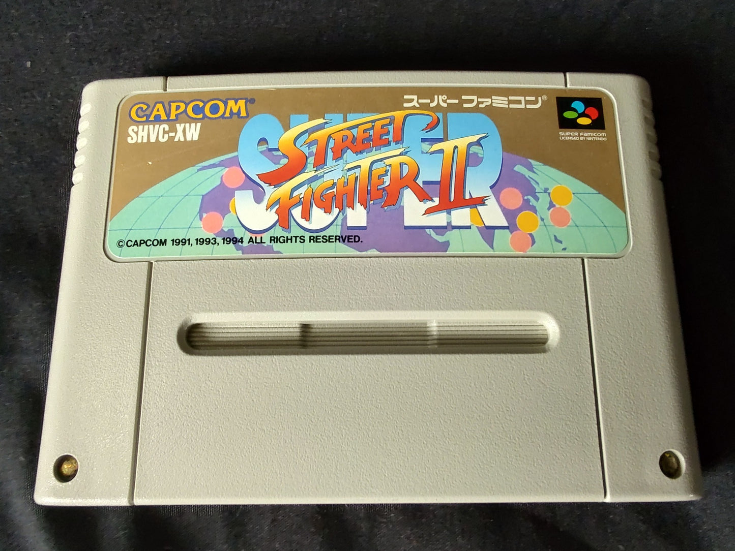 Super Street Fighter 2 CAPCOM Super Famicom SNES SFC Cartridge only-g0501-