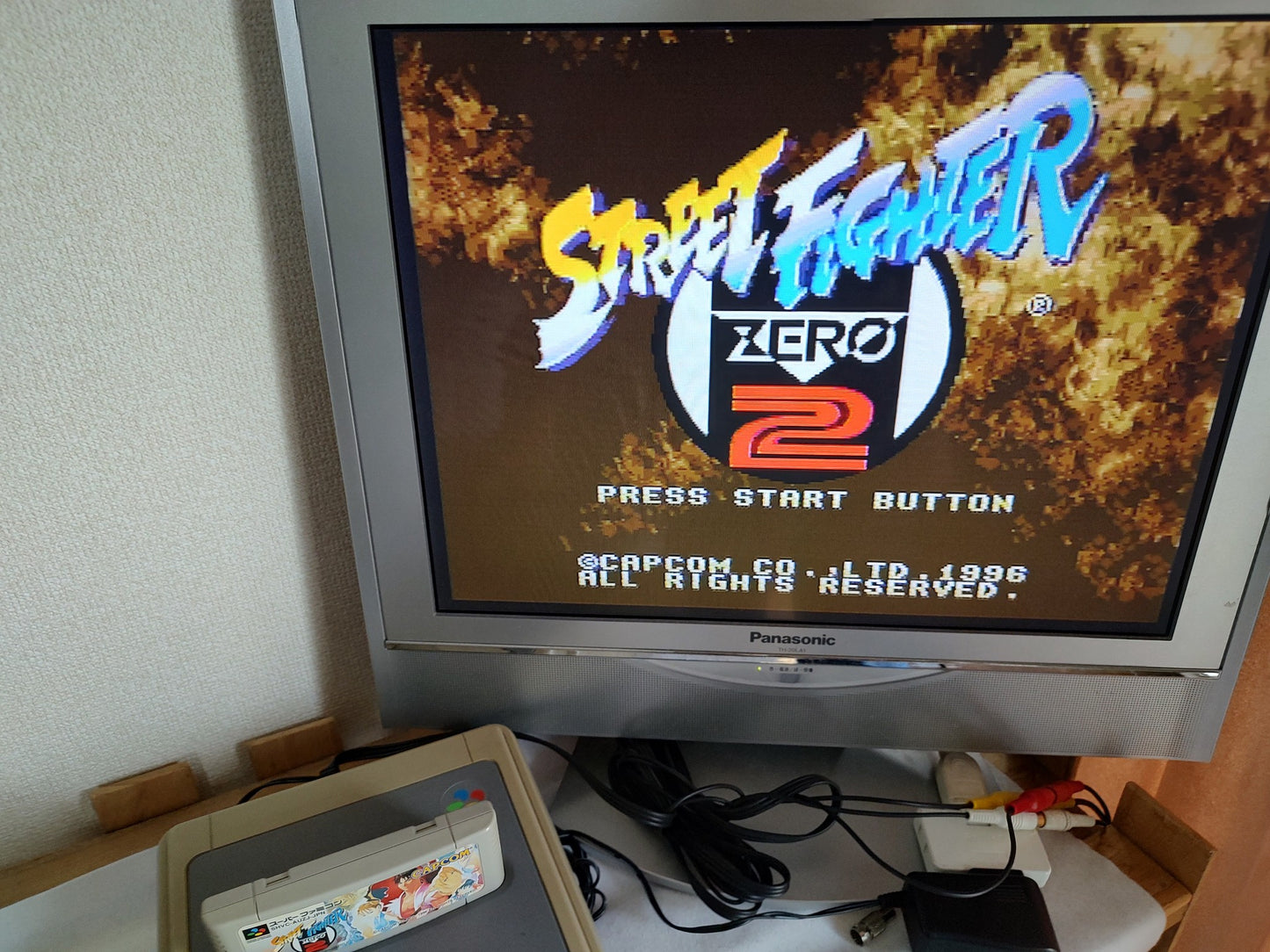 Street fighter zero 2 Super Famicom SNES SFC Cartridge only/working-g0501-