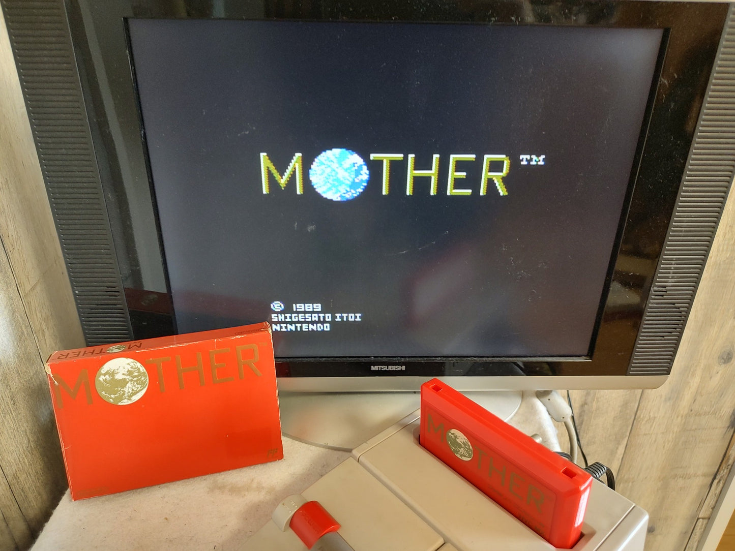 Mother EarthBound Beginnings Nintendo Famicom NES Cartridge,Manual,Boxed-g0506-