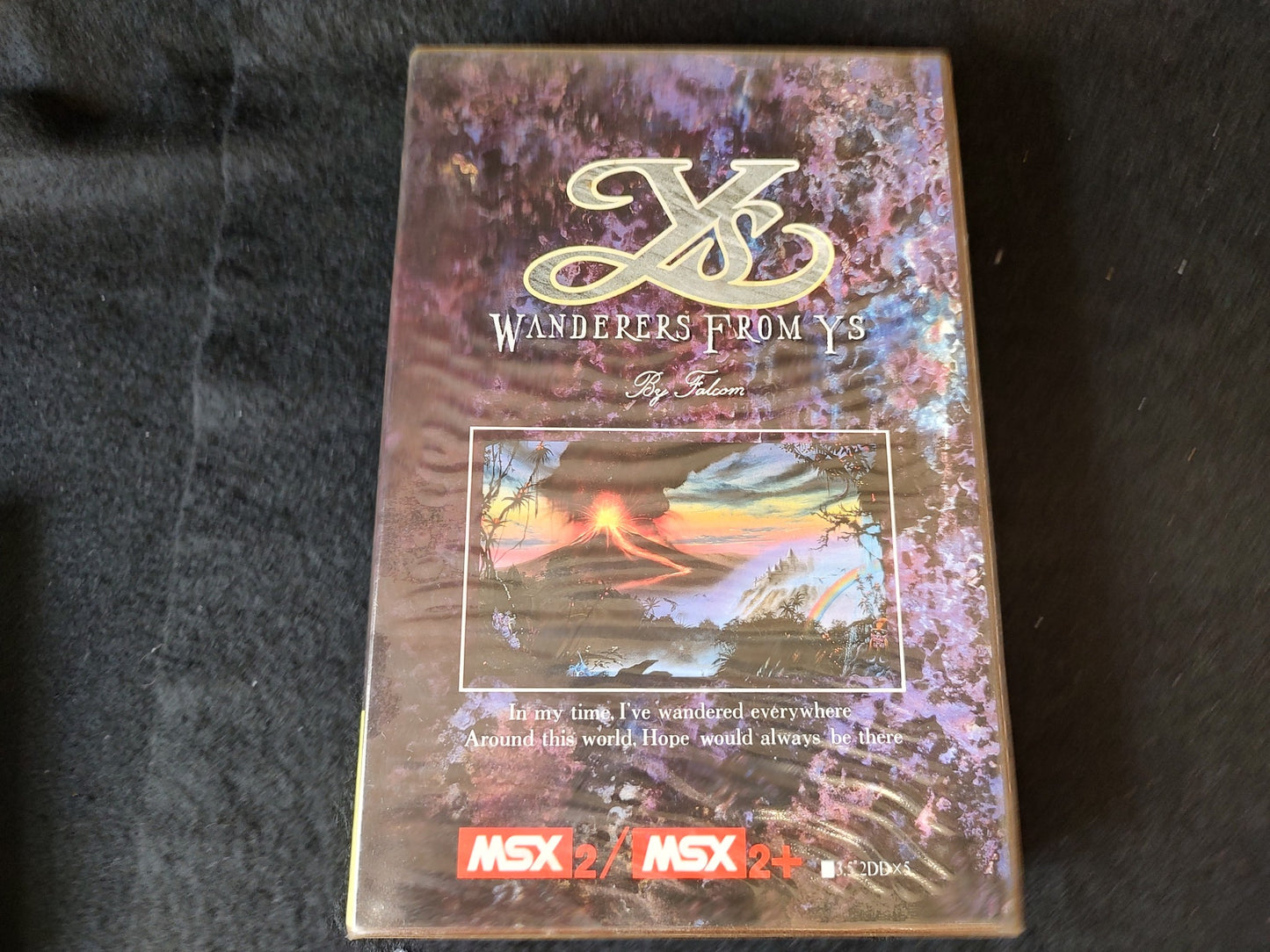 Ys 3 - Wondrous from Ys -MSX2 Game Disk, Manual, Papers, and Box-f0501-3