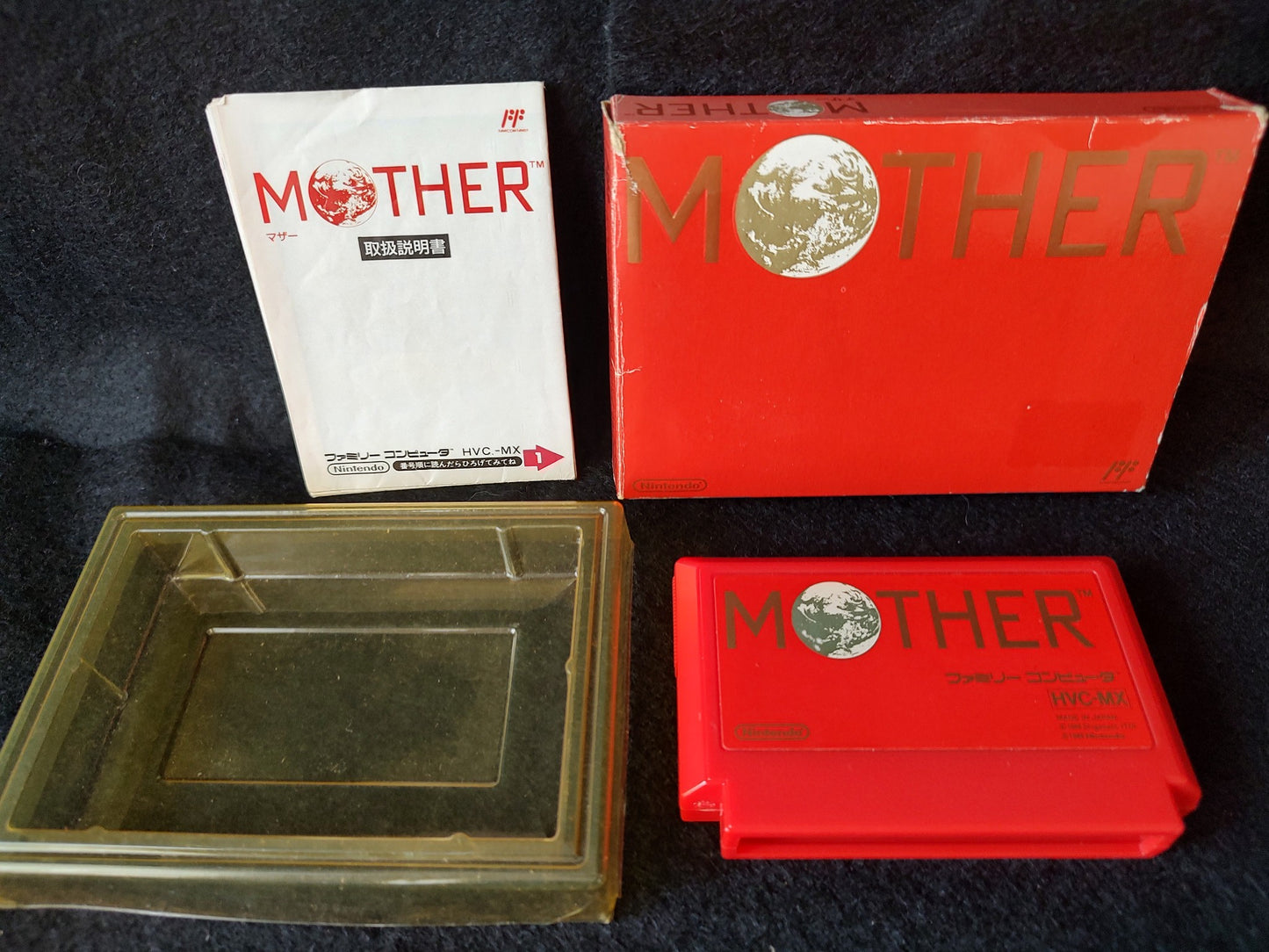 Mother EarthBound Beginnings Nintendo Famicom NES Cartridge,Manual,Boxed-g0506-