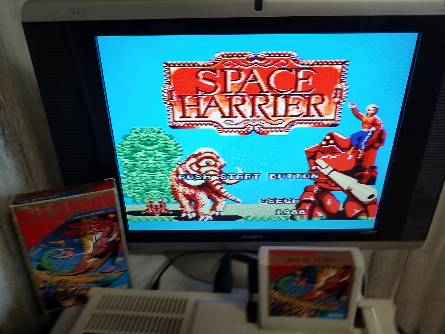 SPACE HARRIER SEGA Mark 3,SG-3000,Cartridge, Manual, Boxed set, Working-g0506-