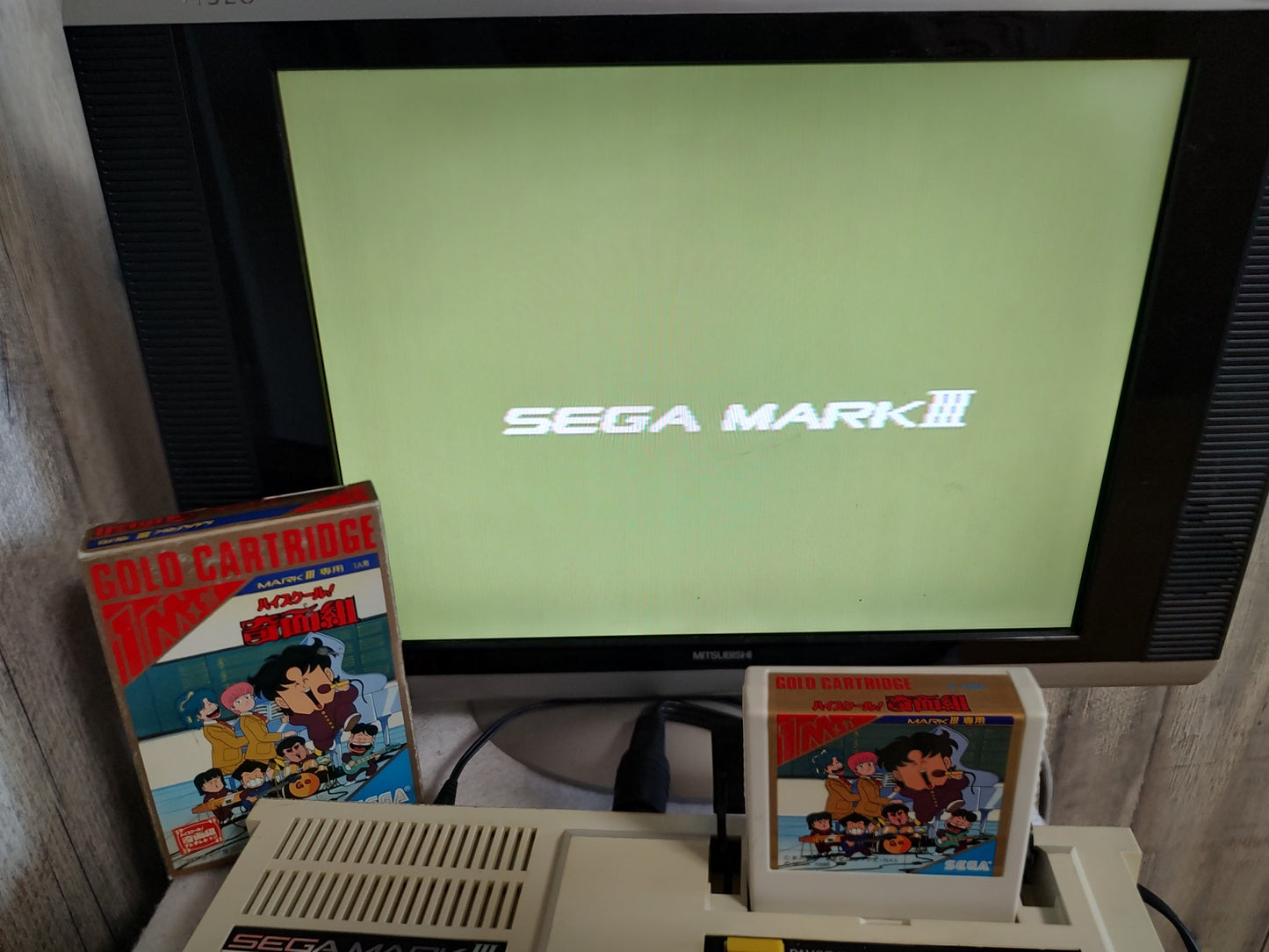 High School Kimengumi SEGA Mark 3,SG-3000,Cartridge, w/Boxed set, Working-g0506-