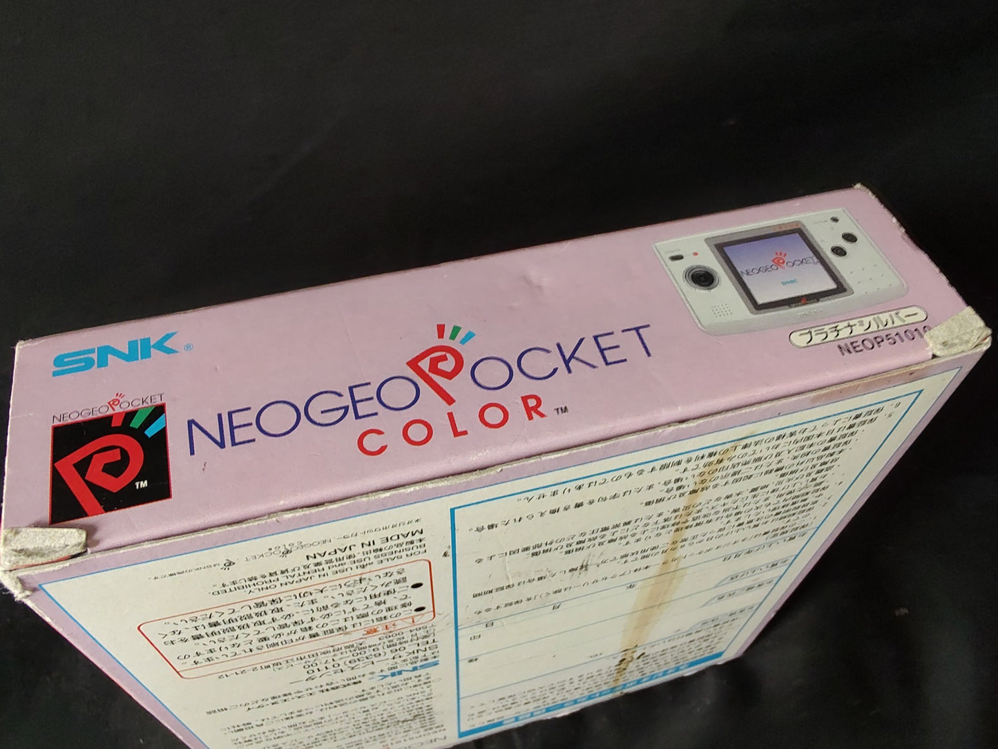 SNK NEOGEO POCKET Color NGPC PLATINUM SILVER Console Boxed NEO GEO set-g0513-