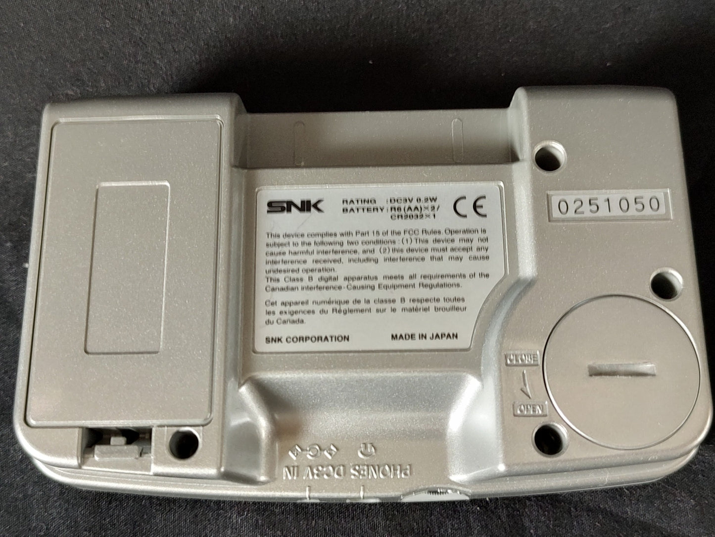 SNK NEOGEO POCKET Color NGPC PLATINUM SILVER Console Boxed NEO GEO set-g0513-