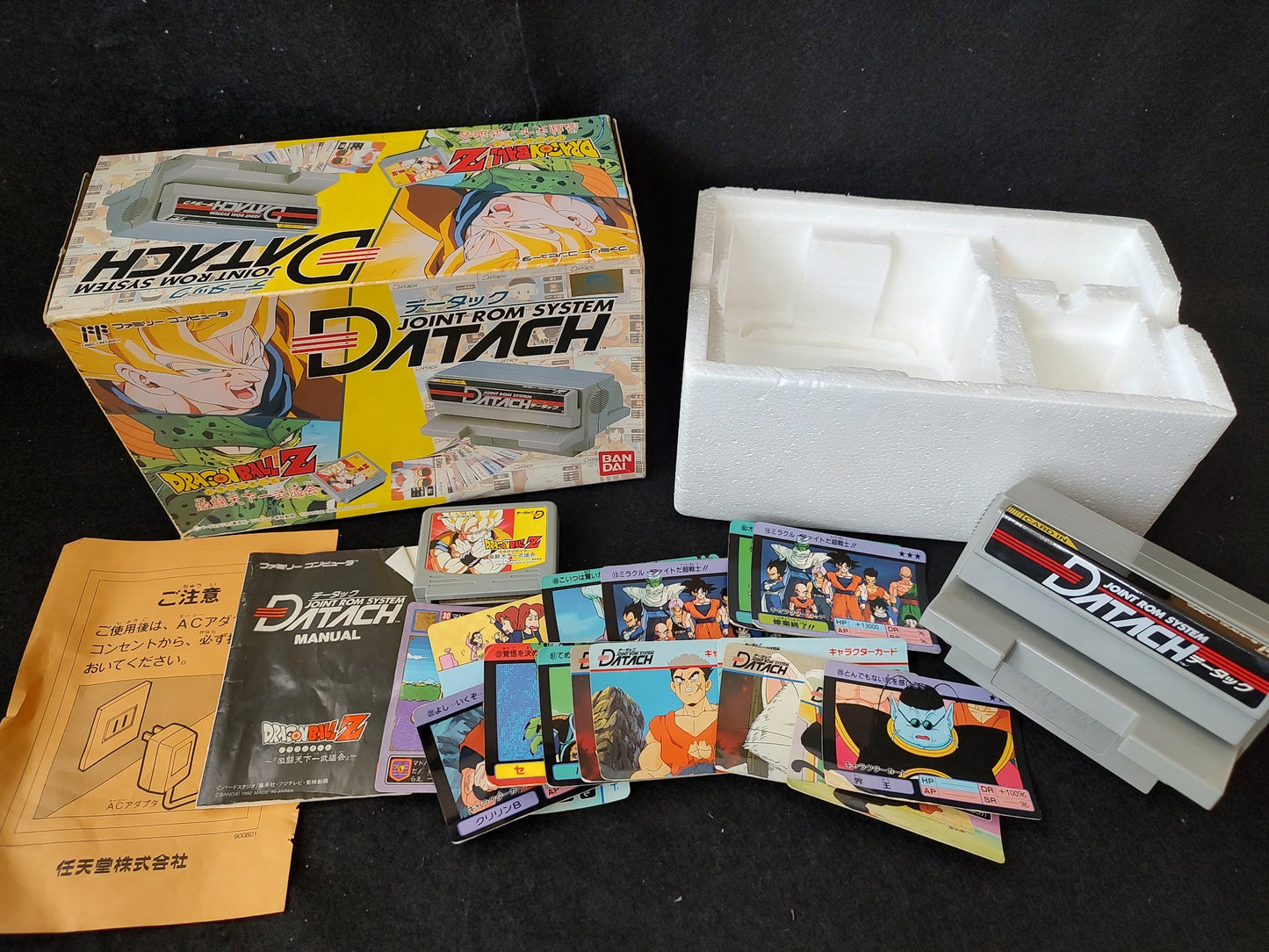 DATACH DRAGON BALL Z Nintendo Famicom Game Cartridge w/Manual, Box-g0530-