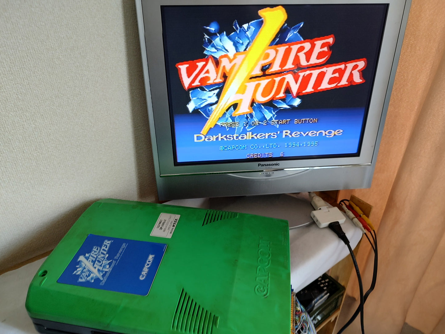 VAMPIRE HUNTER Darkstalkers Revenge CPS2 Cartridge B Board,Inst card set-g0605-2