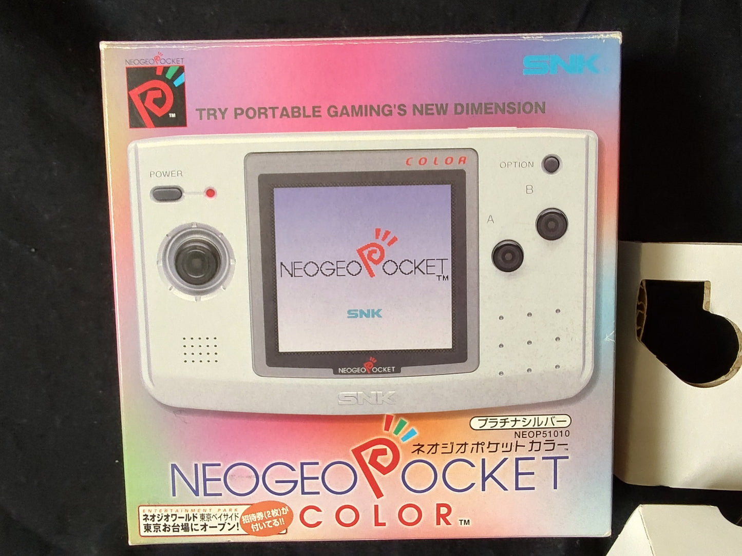 SNK NEOGEO POCKET Color NGPC PLATINUM SILVER Console Boxed NEO GEO set-g0606-