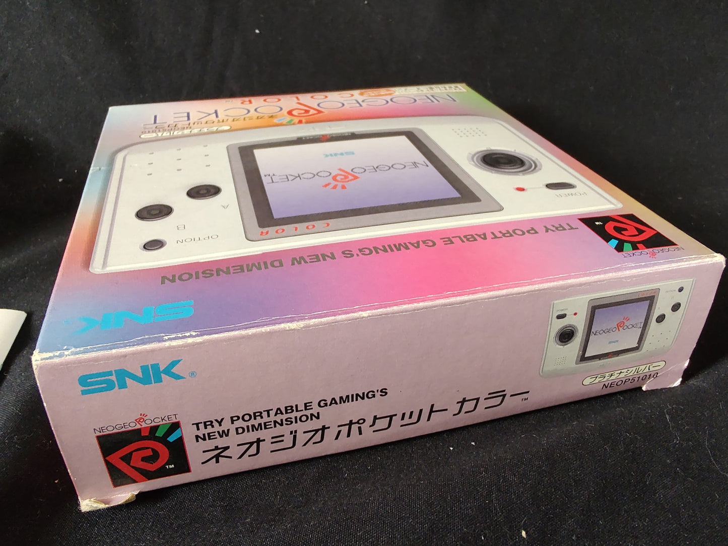 SNK NEOGEO POCKET Color NGPC PLATINUM SILVER Console Boxed NEO GEO set-g0606-