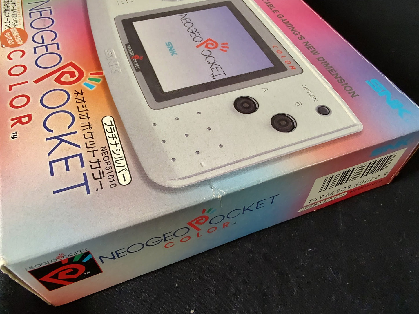 SNK NEOGEO POCKET Color NGPC PLATINUM SILVER Console Boxed NEO GEO set-g0606-