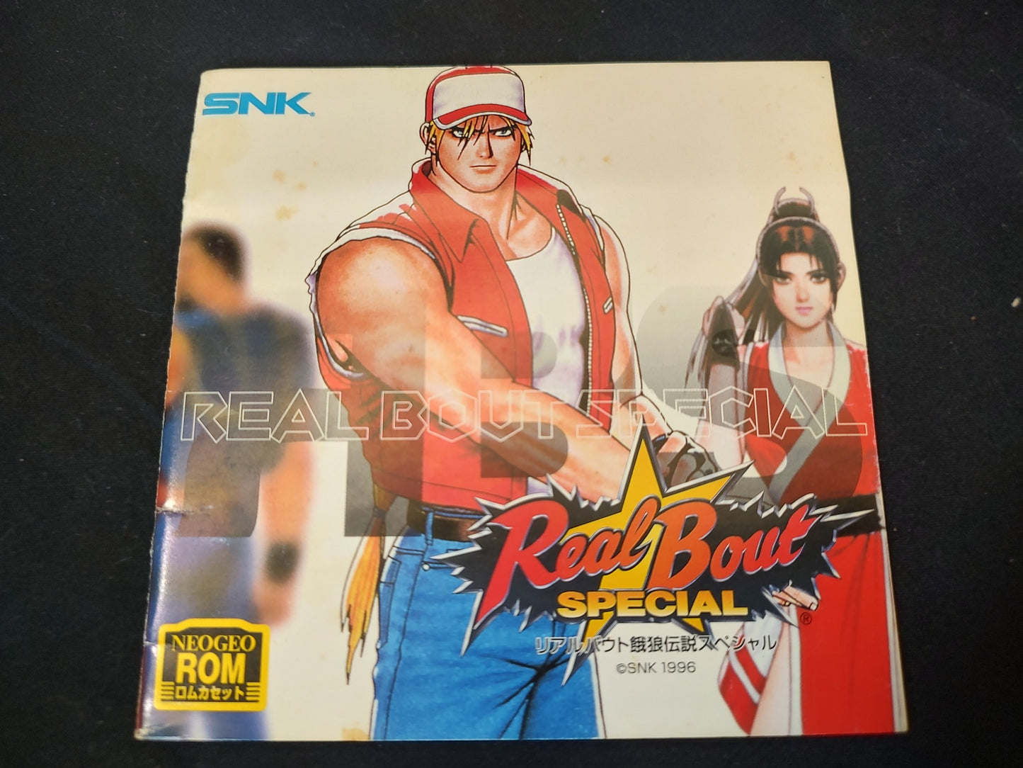 Real Bout Fatal Fury Special SNK NEO GEO AES Cartridge, w/Manual Box set-g0607-