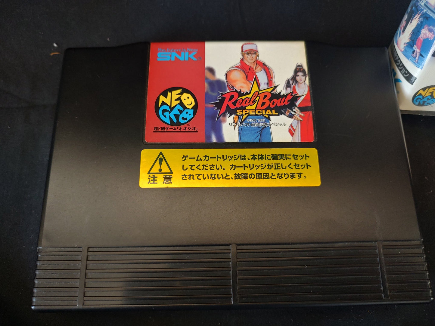 Real Bout Fatal Fury Special SNK NEO GEO AES Cartridge, w/Manual Box set-g0607-