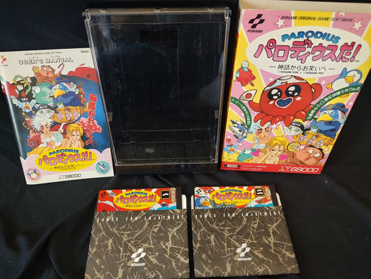 Parodius for SHARP X68000 Shooter Game Japan full set/Gamedisk,manual,Box-g0607-