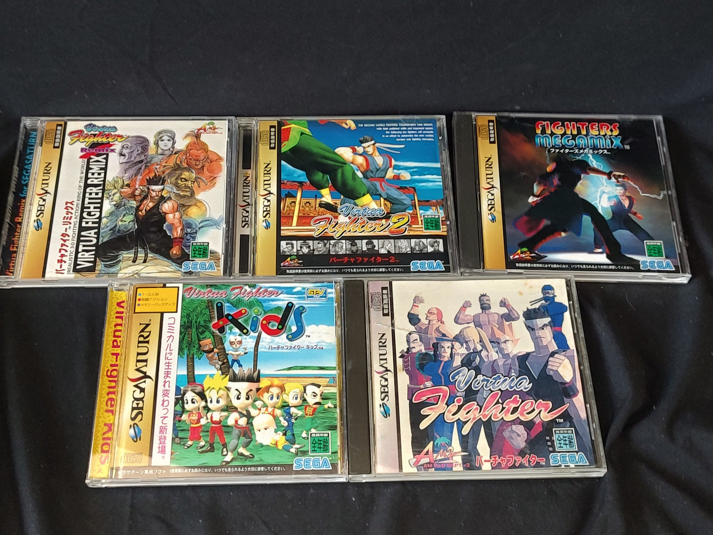 Whole sale Virtua Fighter Series SEGA Saturn Games set, Kids,Remix,Megamix-g0607