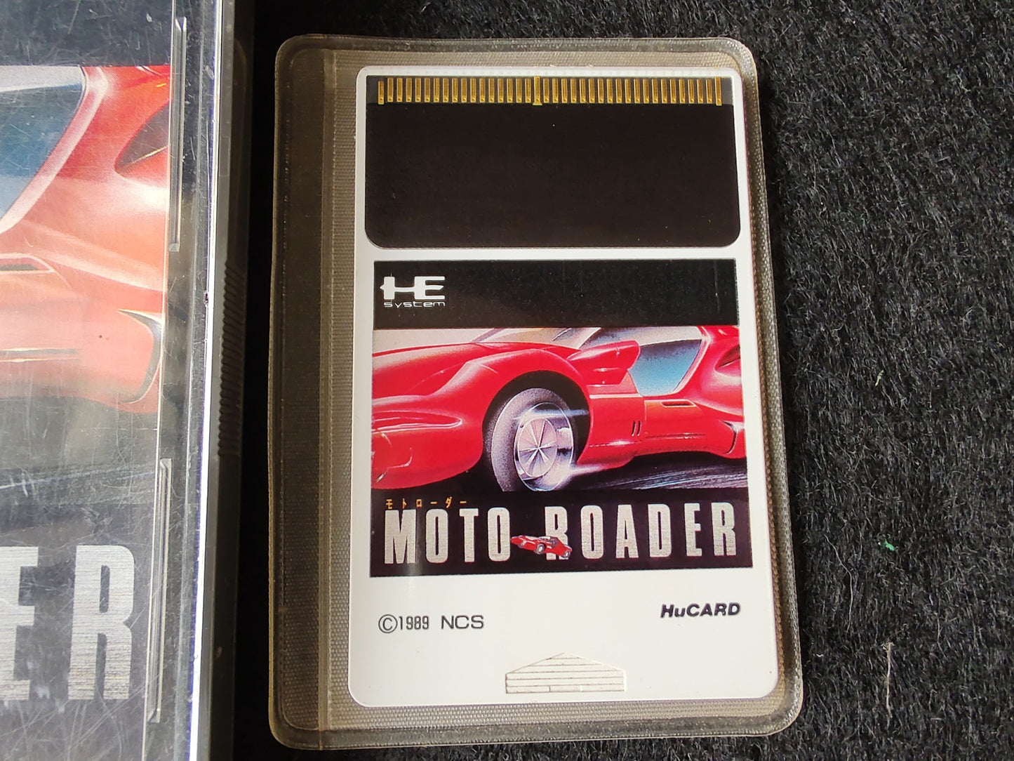 Moto Roader NEC PC Engine TurboGrafx-16 PCE Hu-card, w/Manual, Box-g0611-