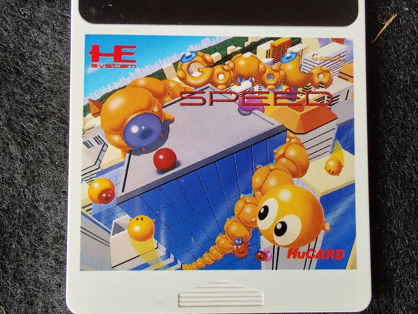 Gomola Speed NEC PC Engine TurboGrafx-16 PCE game, Working-g0611-