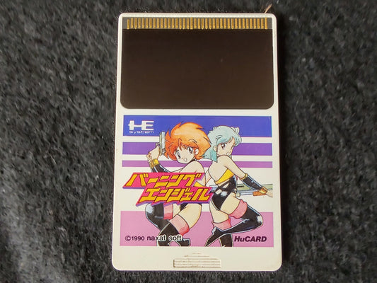 BURNING ANGELS NEC PC Engine TurboGrafx-16 PCE game, Working-g0611-