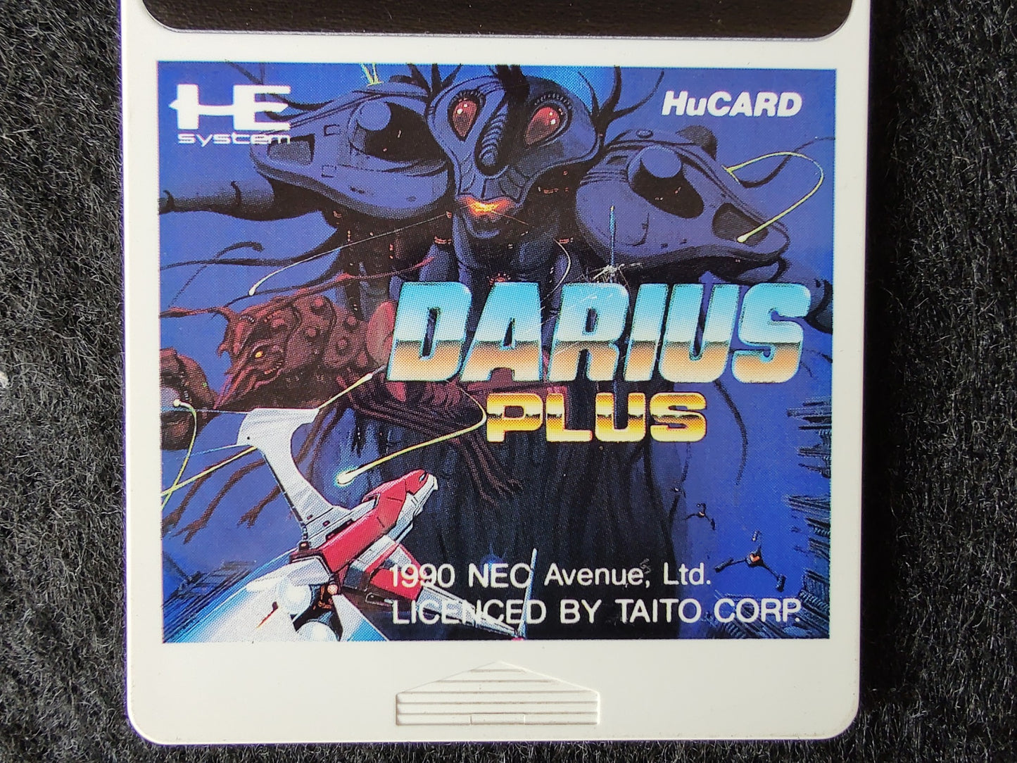Darius Plus NEC PC Engine TurboGrafx-16 PCE game, Working-g0611-
