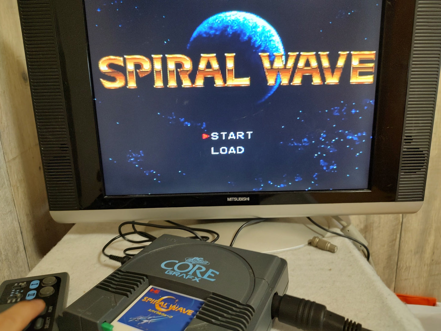 SPIRAL WAVE NEC PC Engine TurboGrafx-16 PCE game, Working-g0611-