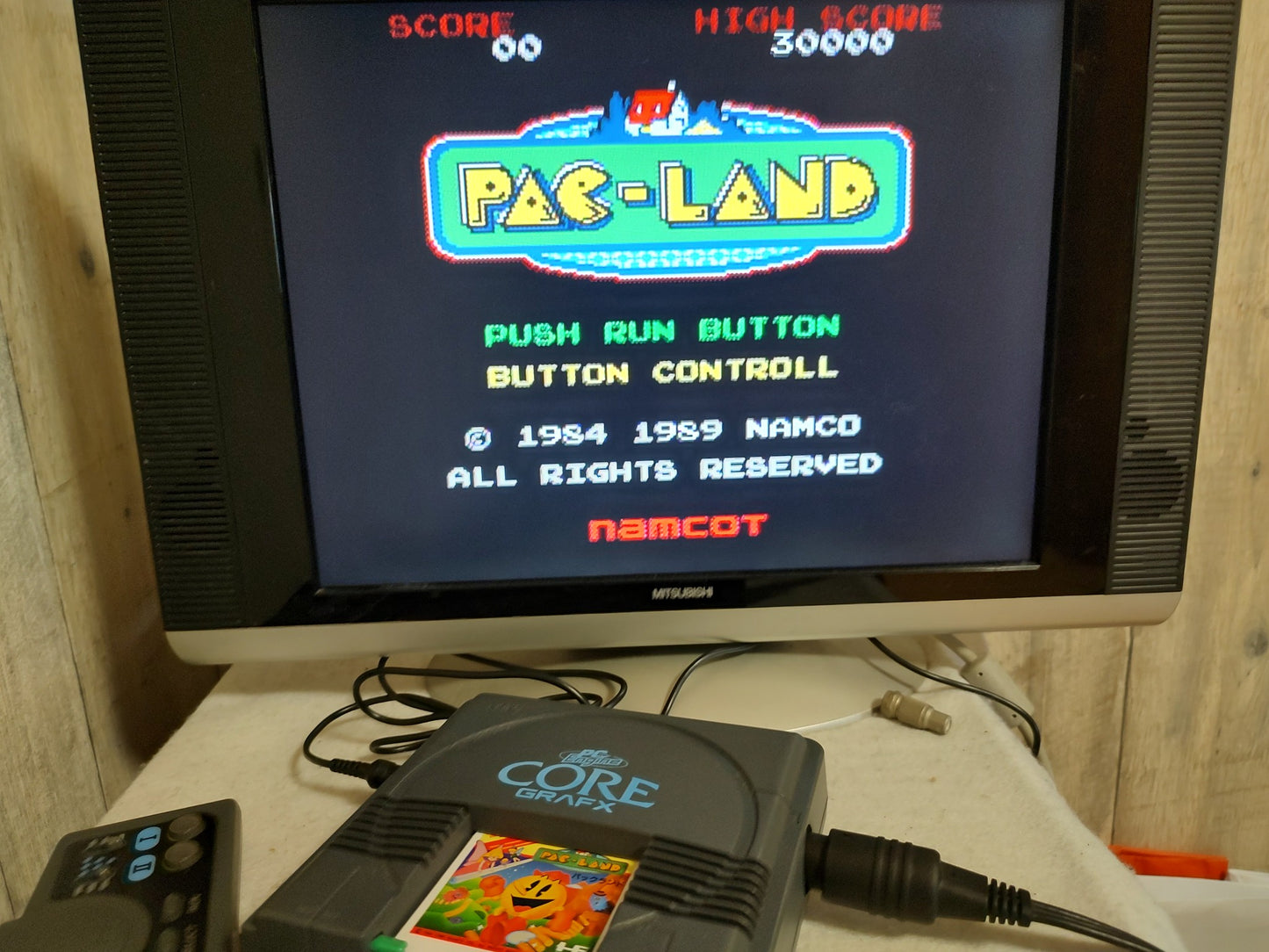 PAC LAND NEC PC Engine TurboGrafx-16 PCE game, Working-g0611-