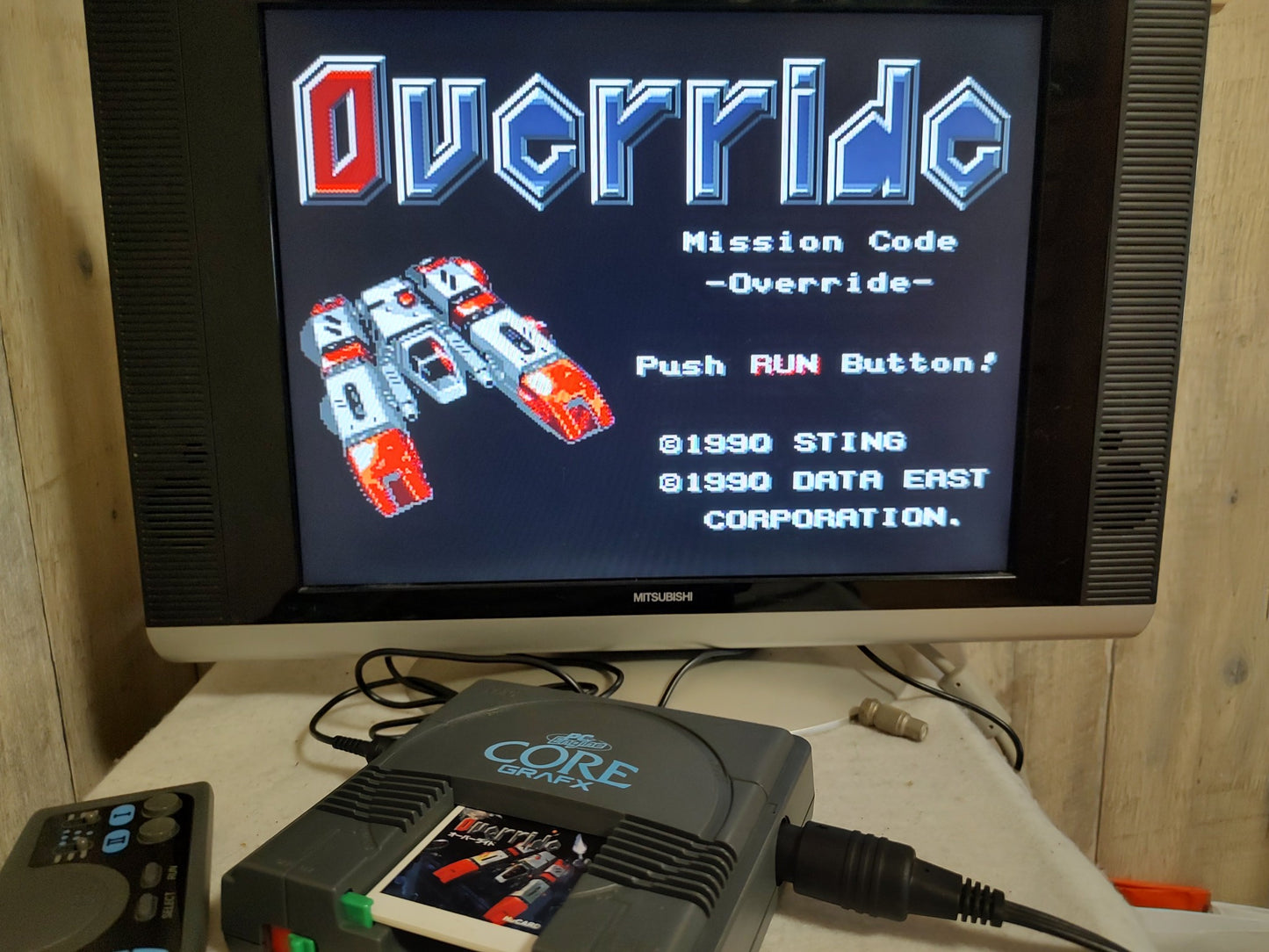 Override NEC PC Engine TurboGrafx-16 PCE game, Working-g0611-