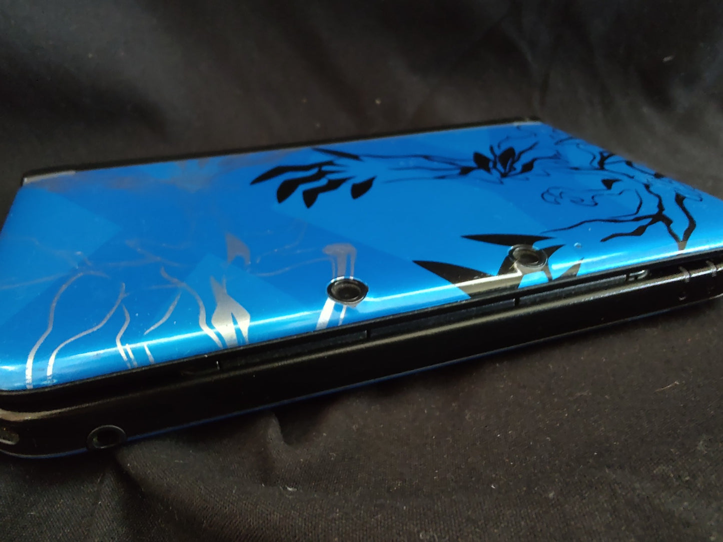 Defective Nintendo 3DS LL Pokemon X & Y Edition Xerneas Yveltal Blue Console