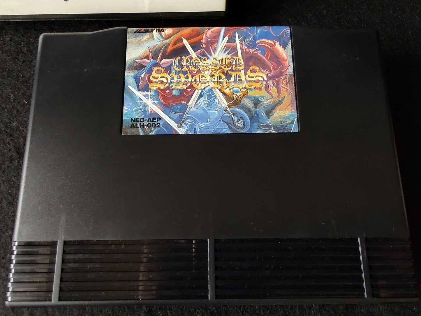 CROSSED SWORDS SNK NEO GEO AES Cartridge, Manual, Boxed set, Working-g0624-