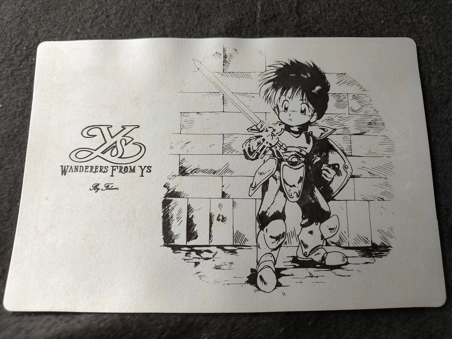 Ys 3 - Wondrous from Ys -MSX2 Game Disk, Manual, Papers, and Box-g0624-3