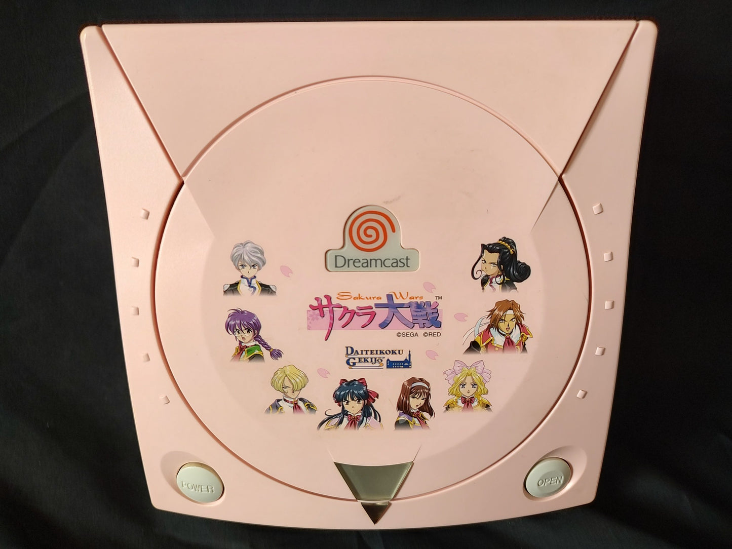 Defective/JUNK SEGA Dreamcast SAKURA TAISEN Console (HKT-3000),Pads set-g0625-