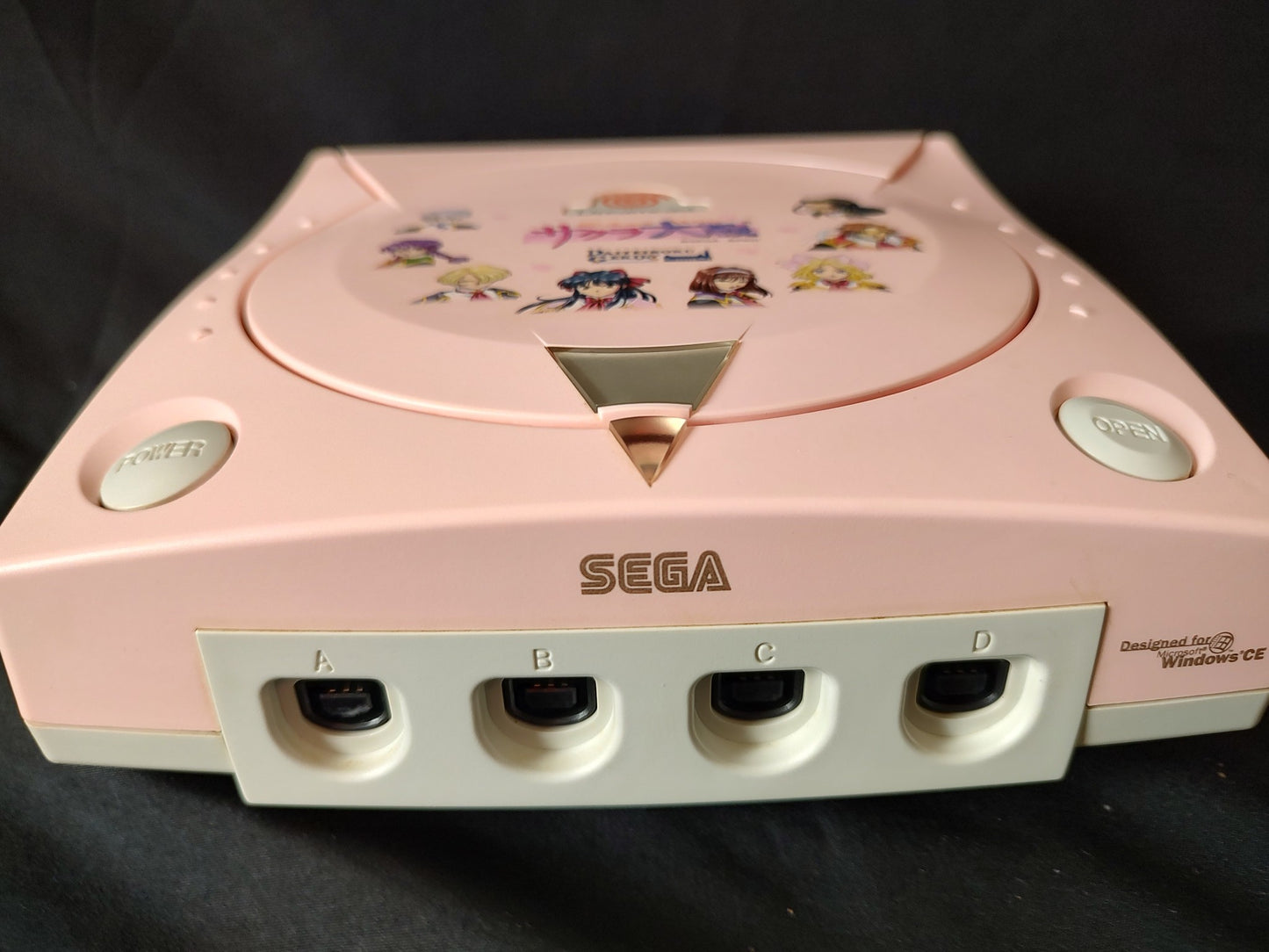 Defective/JUNK SEGA Dreamcast SAKURA TAISEN Console (HKT-3000),Pads set-g0625-