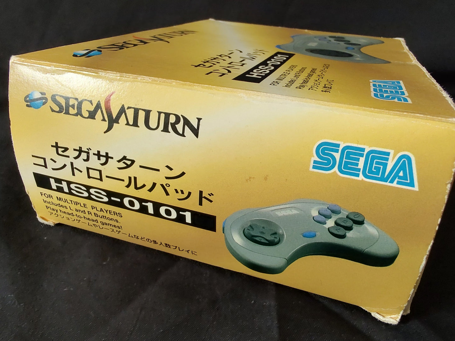 Used, SEGA Saturn Controller Pad HSS-0101 w/Box set, working-g0625-