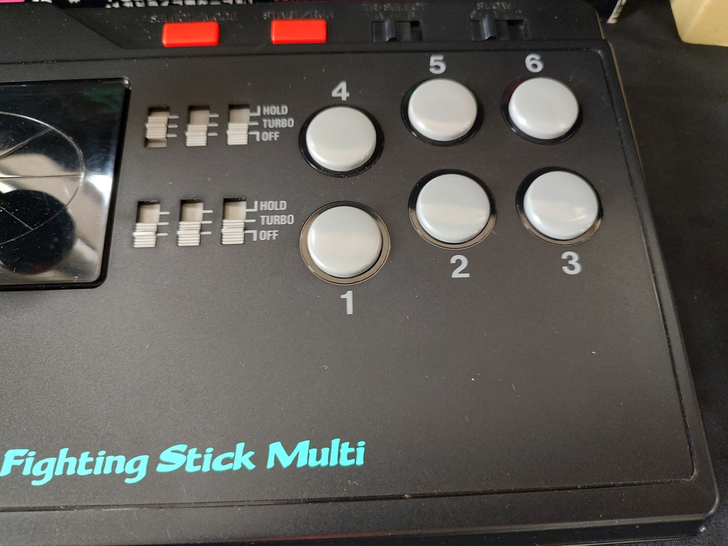 Hori Arcade Fighting Stick Multi for SNES, PC Engine, Megadrive Boxed set-f0625-