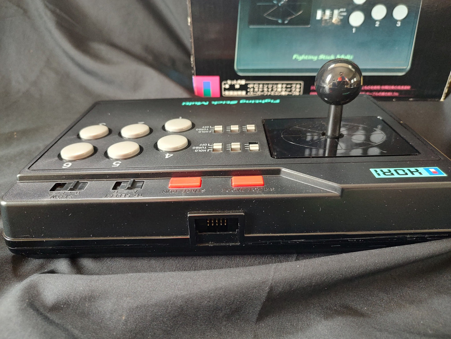 Hori Arcade Fighting Stick Multi for SNES, PC Engine, Megadrive Boxed set-f0625-