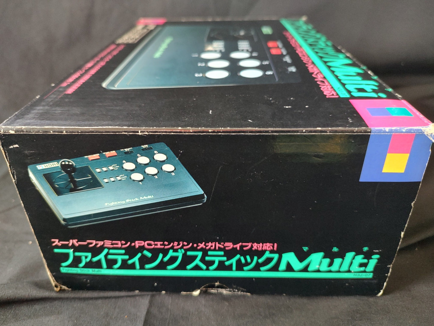 Hori Arcade Fighting Stick Multi for SNES, PC Engine, Megadrive Boxed set-f0625-