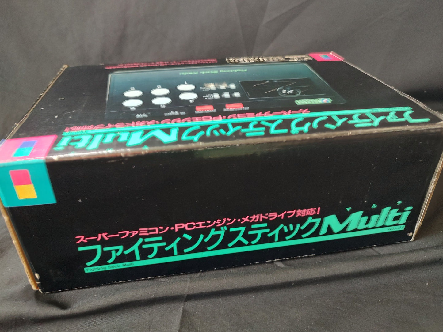 Hori Arcade Fighting Stick Multi for SNES, PC Engine, Megadrive Boxed set-f0625-